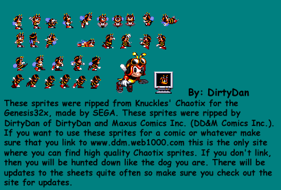 Charmy Bee Sprites