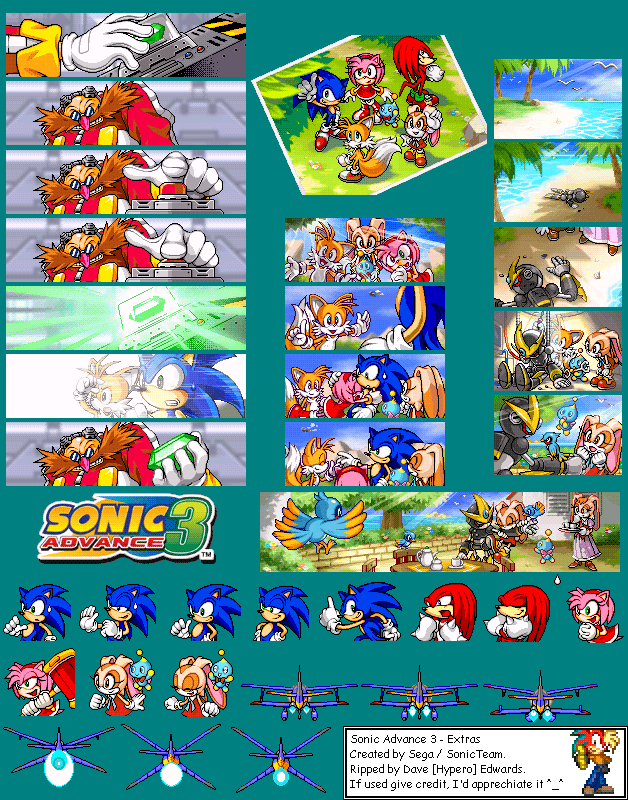 Sonic Battle Sprite Sheets - Game Boy Advance - Sonic Galaxy.net